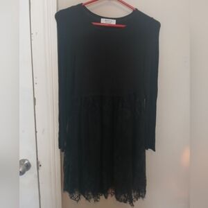 Anthropology Baily 44 Black Long Sleeve Dress